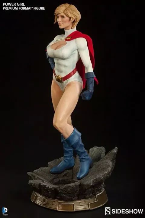 Power Girl Premium Format Sideshow Dc Comics Lacrado - Foto 4