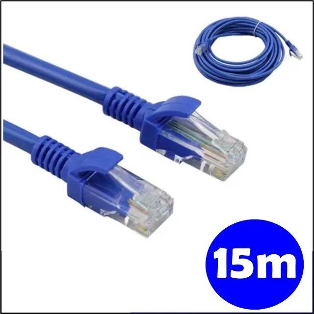 Cabo De Rede 15m Ethernet Lan Rj45 Cat5e 