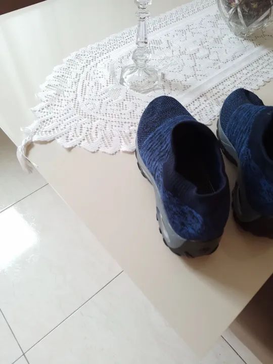 Tênis Esportivo Azul - Unissex - Foto 4