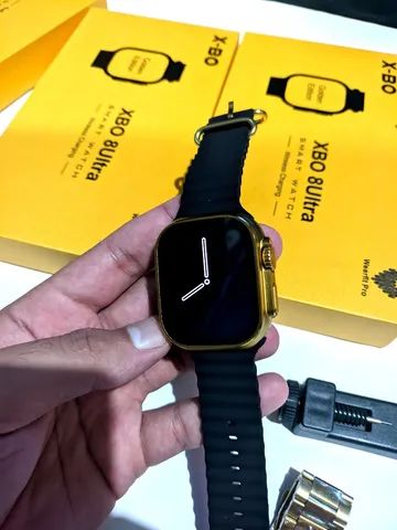 Relógio Smartwatch Gold 2 pulseiras  - Foto 3