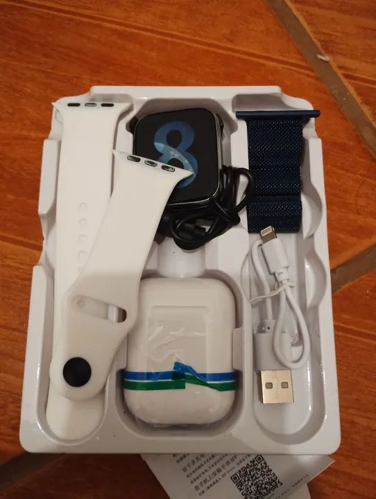 Smartwatch+ fone tws kit com pulseiras  - Foto 2