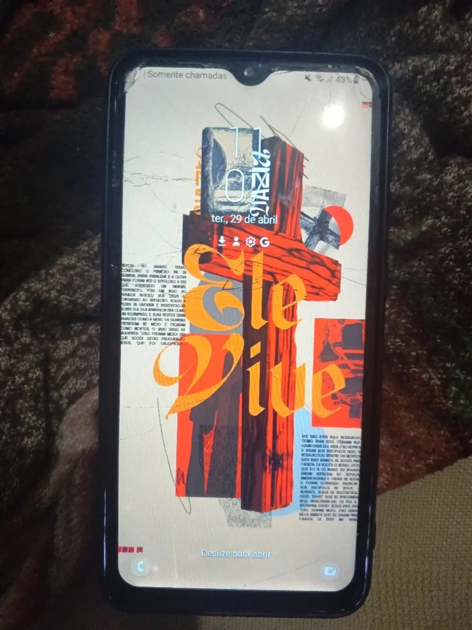 Celular Samsung Galaxy A10 Tela Quebrada