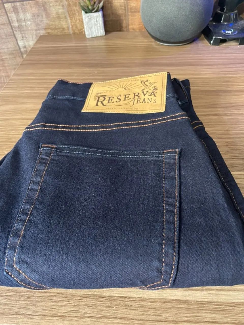 Calca Jeans Slim Curvelo Deep Reserva Tamanho 40 - Foto 5
