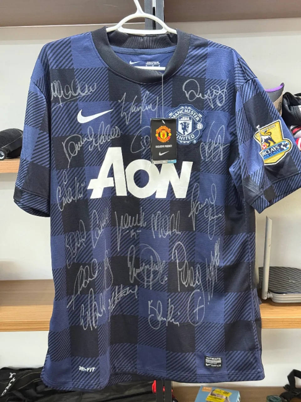 Camiseta autografada Manchester United