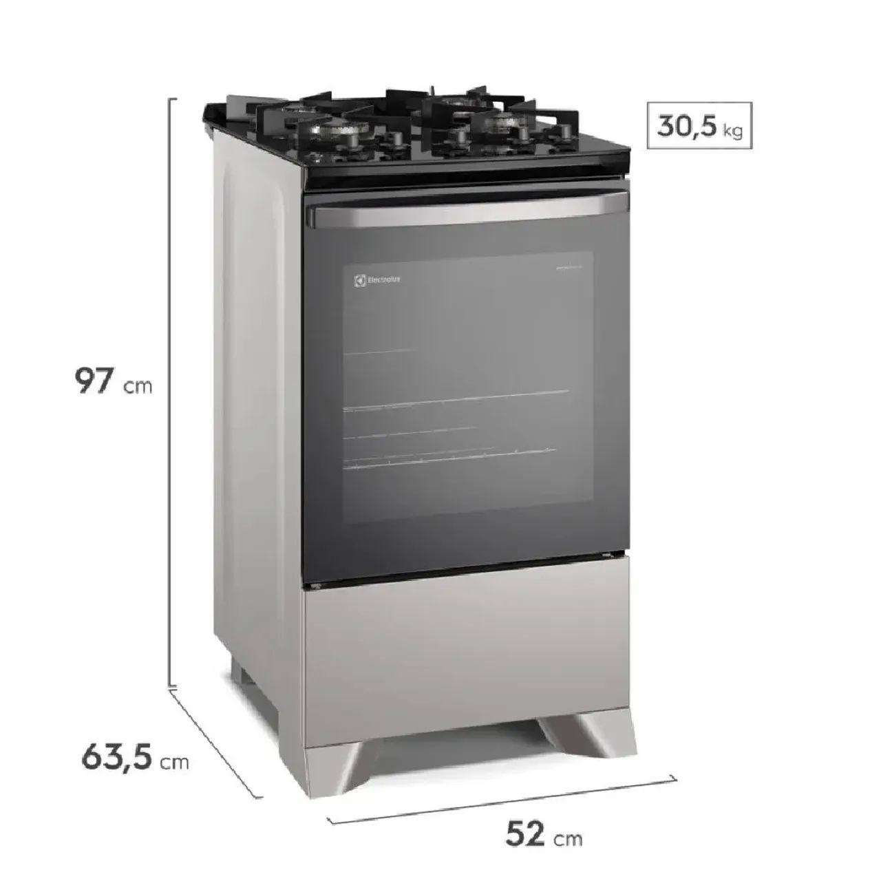 Fogão Electrolux 4 Bocas Preto - Foto 4