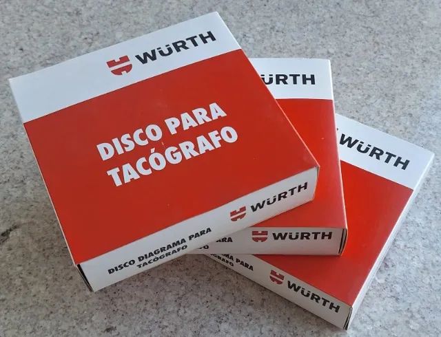 Kit 3 Caixas Discos Tacógrafo - 125 Km - Wurth  - Foto 3