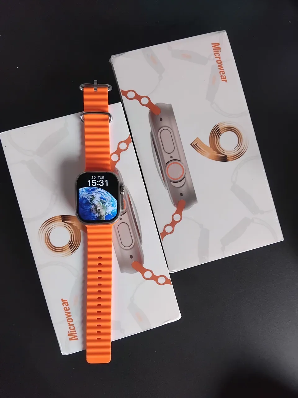 Smartwatch Microwear 9 Ultra - Tela AMOLED com GPS e Chamadas