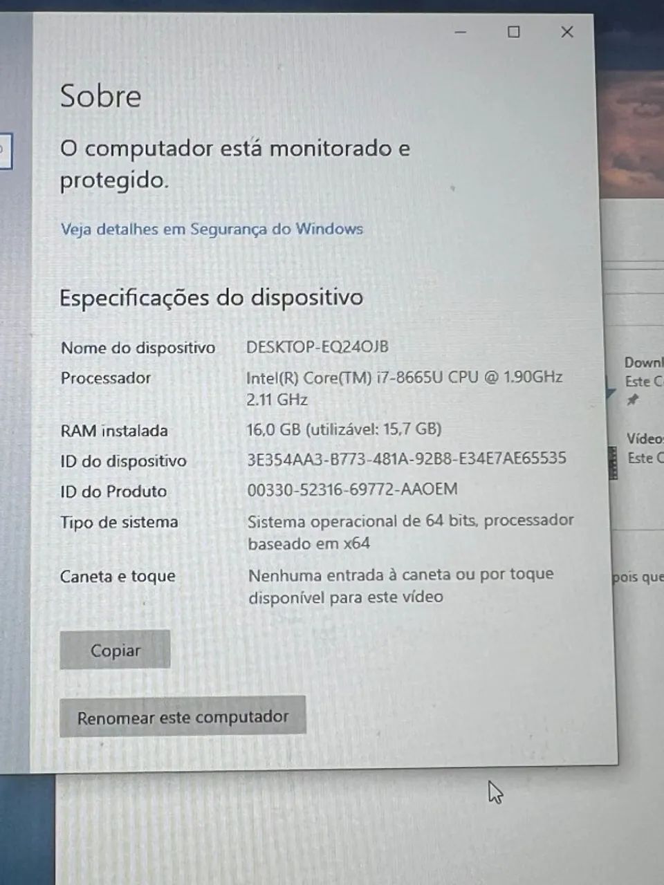 Computador LAPTOP NoteBook Lenovo T490 - 16gb Ram - 256 SSD - Windows 10 - Foto 5