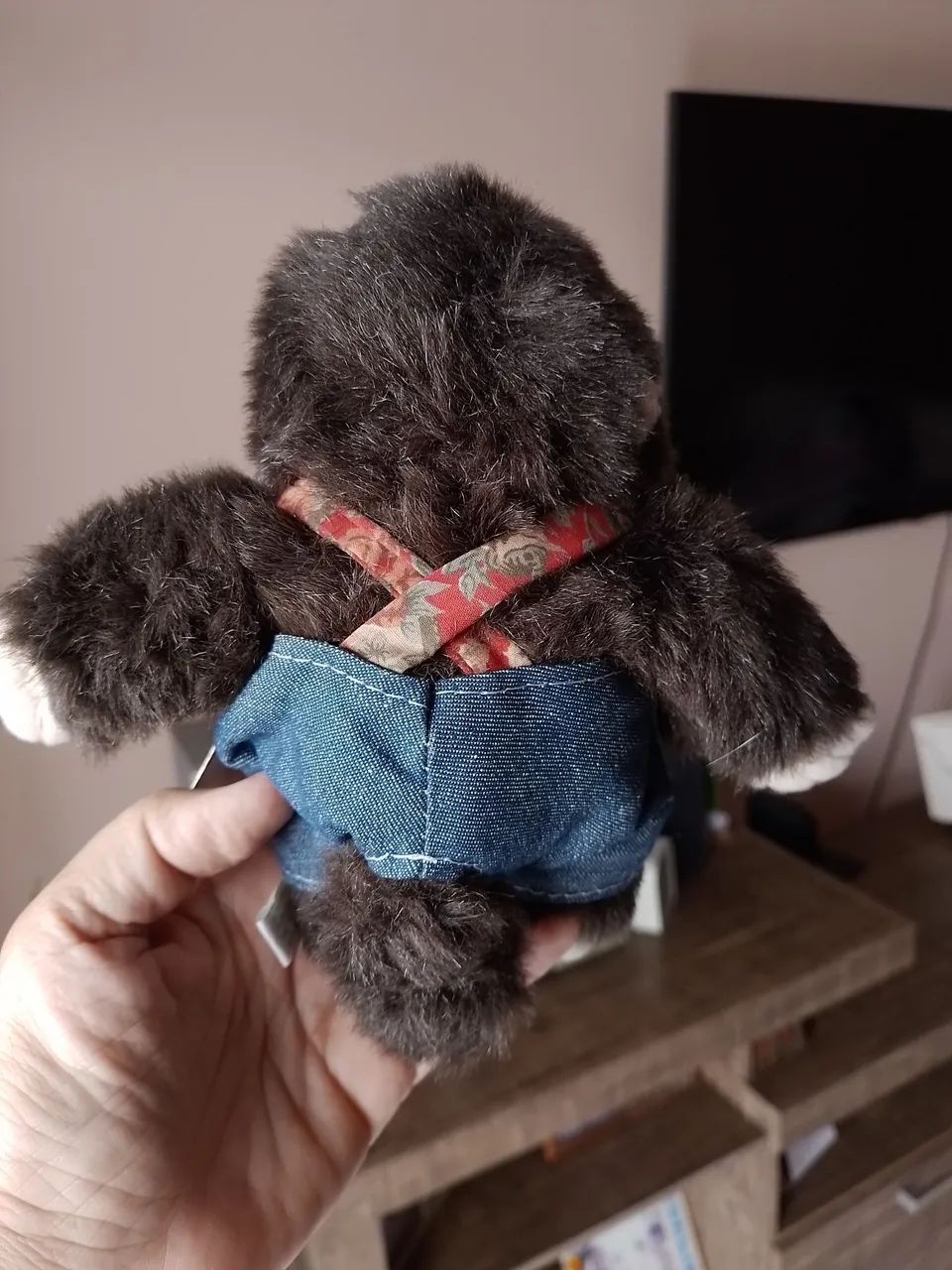 Pelúcia Macaco Vintage Petal Plush - 18 cm Rara com etiqueta original! - Foto 2