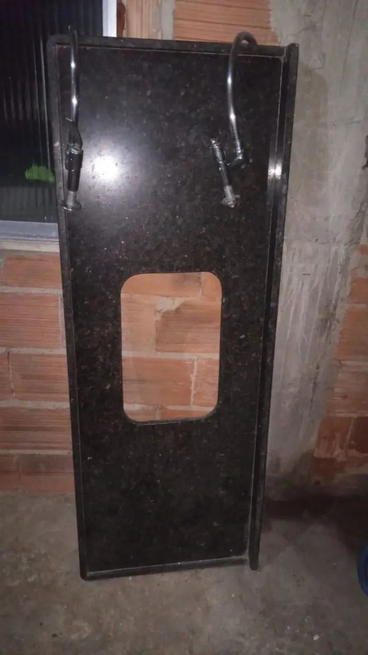 Pia granito preto (sem cuba) - Foto 3