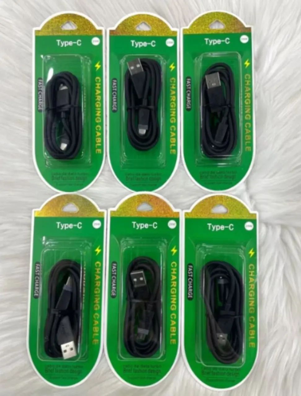 Cabos USB Tipo-C para Carregamento Rápido - Novos