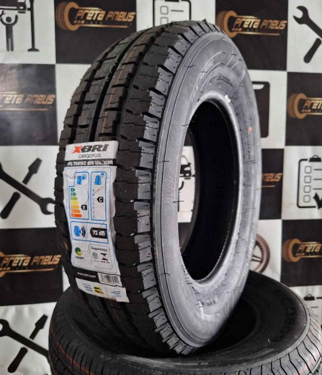 Pneu 195/70R15C Xbri Novo Original HR Ducato Transit Renault Master