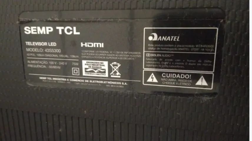 Tv 43 polegadas com Android - troca de display  - Foto 2
