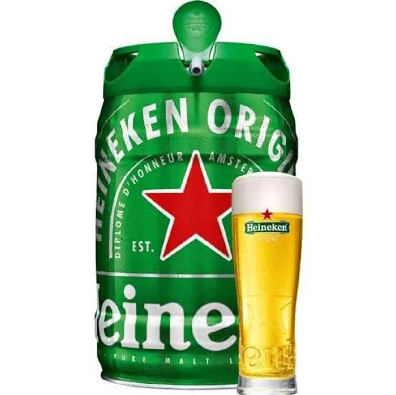 Barril de Chopp Heineken 5 Litros 