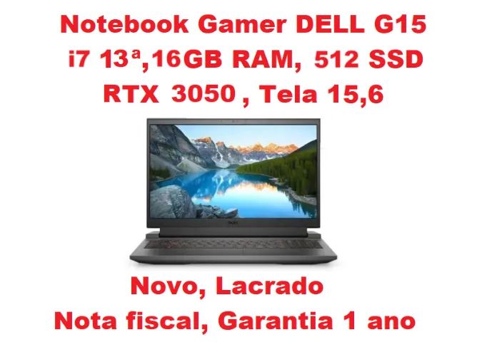 Notebook Gamer DELL G15 i7