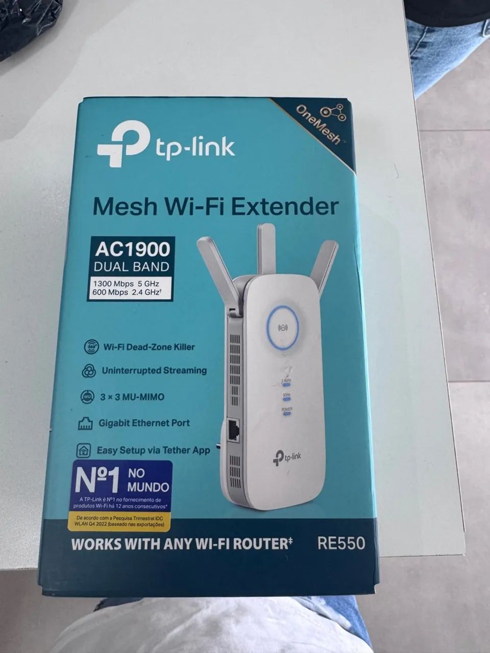 TP-Link RE550 Mesh Wi-Fi Extender AC1900 - Novo