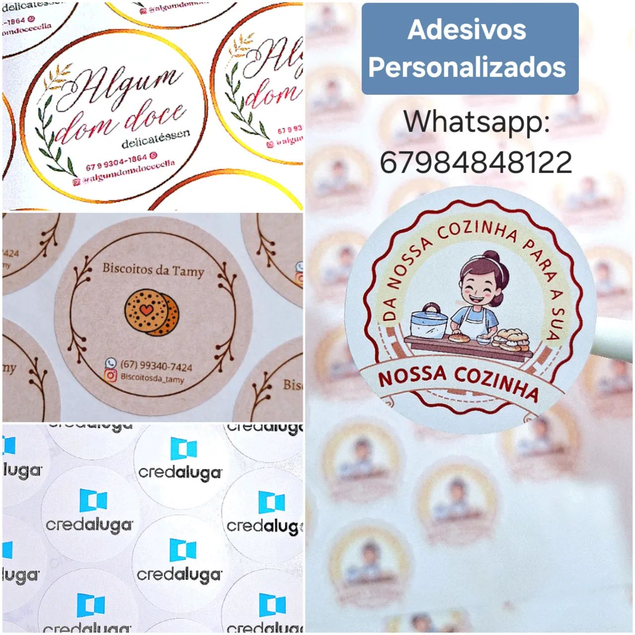 Adesivo Personalizado - Aniversário - embalagens 