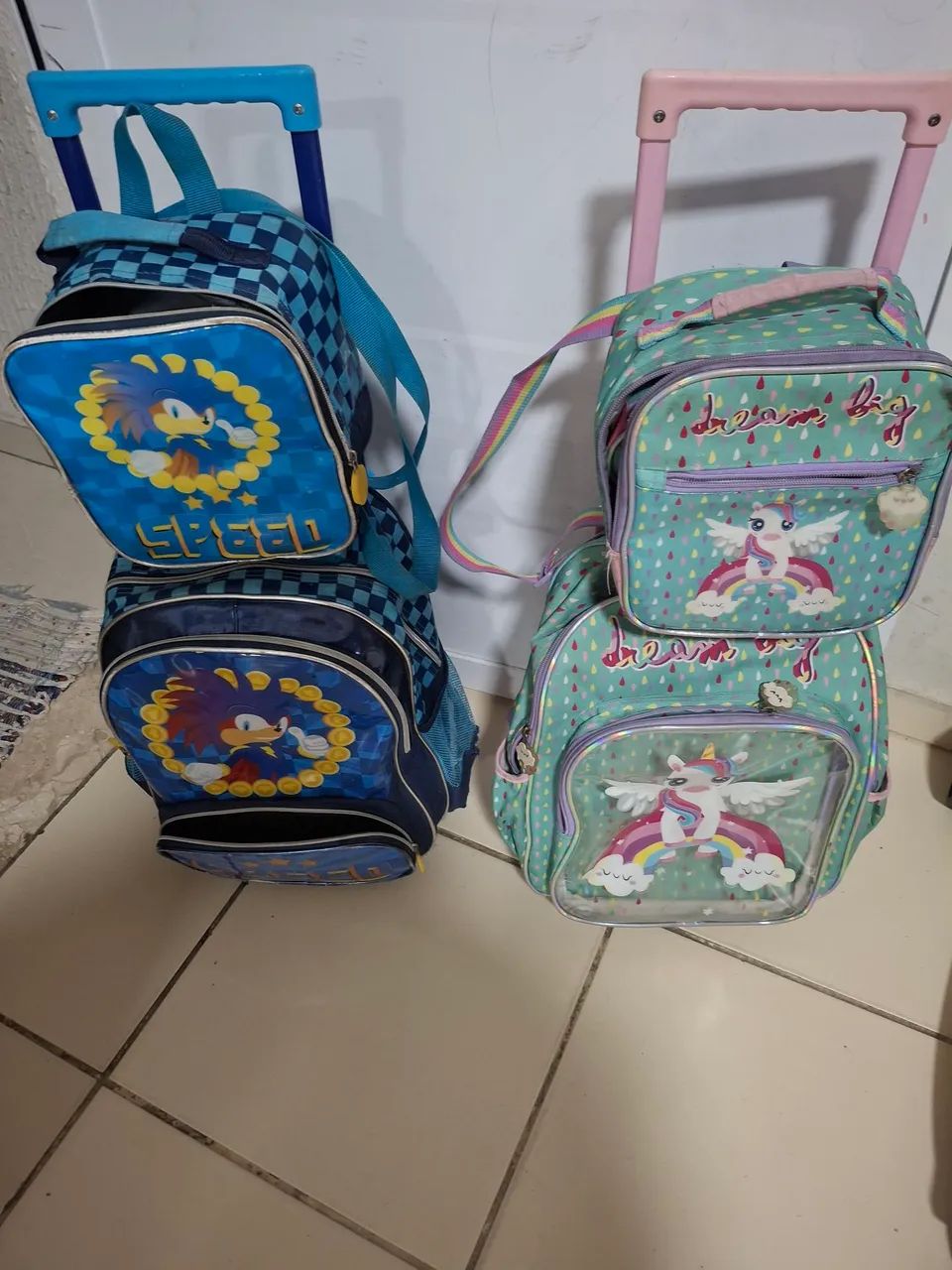 Kit Mochila Infantil Menino e Menina!