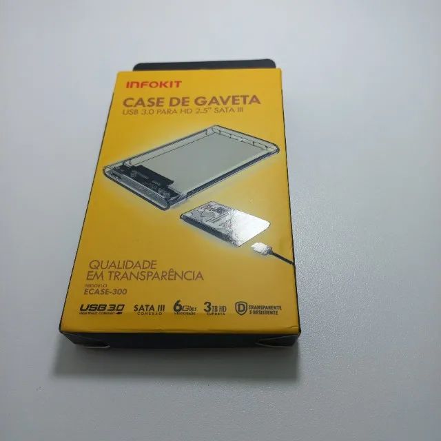 Case De Gaveta Usb 3.0 Hd 2.5 Sata Externo - Foto 4