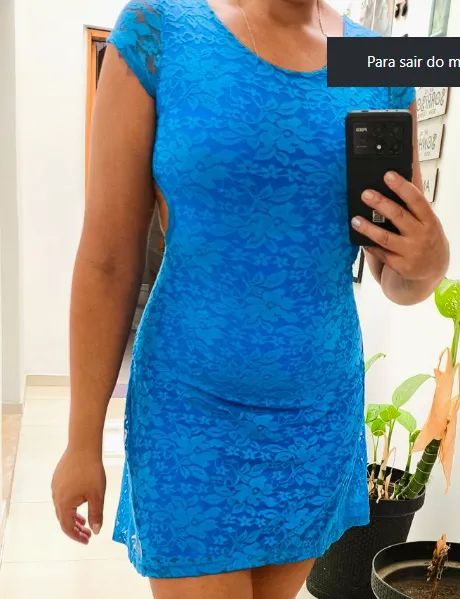 vestido mullet em renda,forrado - Foto 5