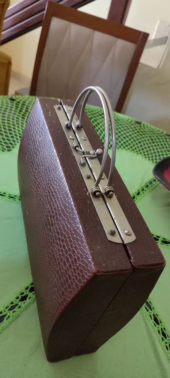 Bolsa de couro legítimo década 50 - Foto 3