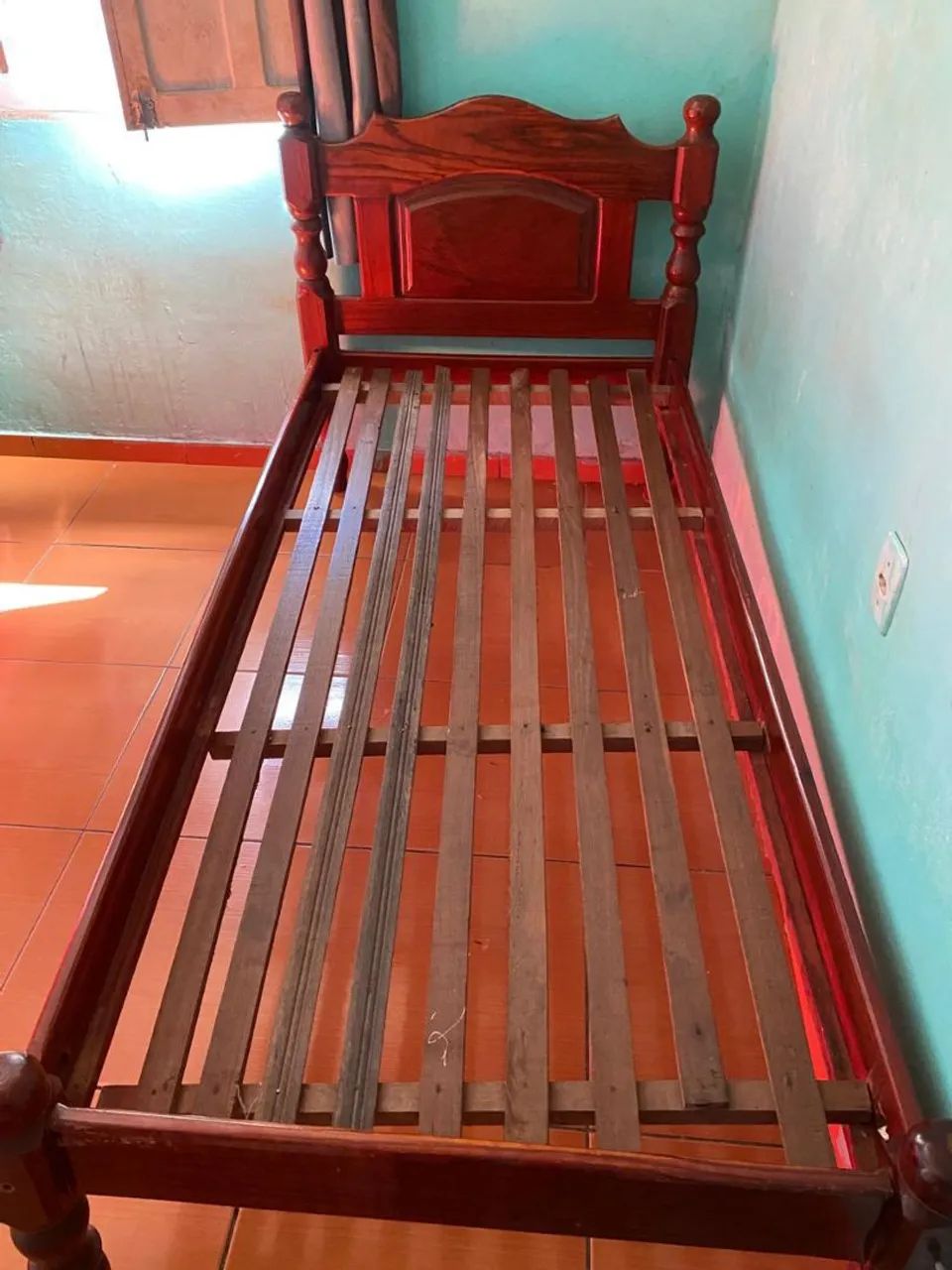 Cama de solteiro Madeira macacauba  - Foto 2