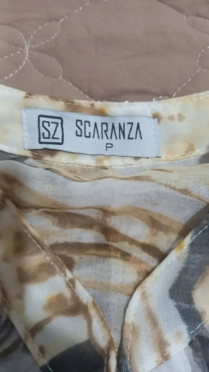 Blusa tamanho P manga longa transparente usada. - Foto 2