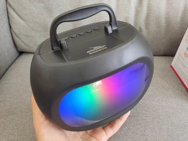 Caixa de som Bluetooth Portátil D-Y14 com Led