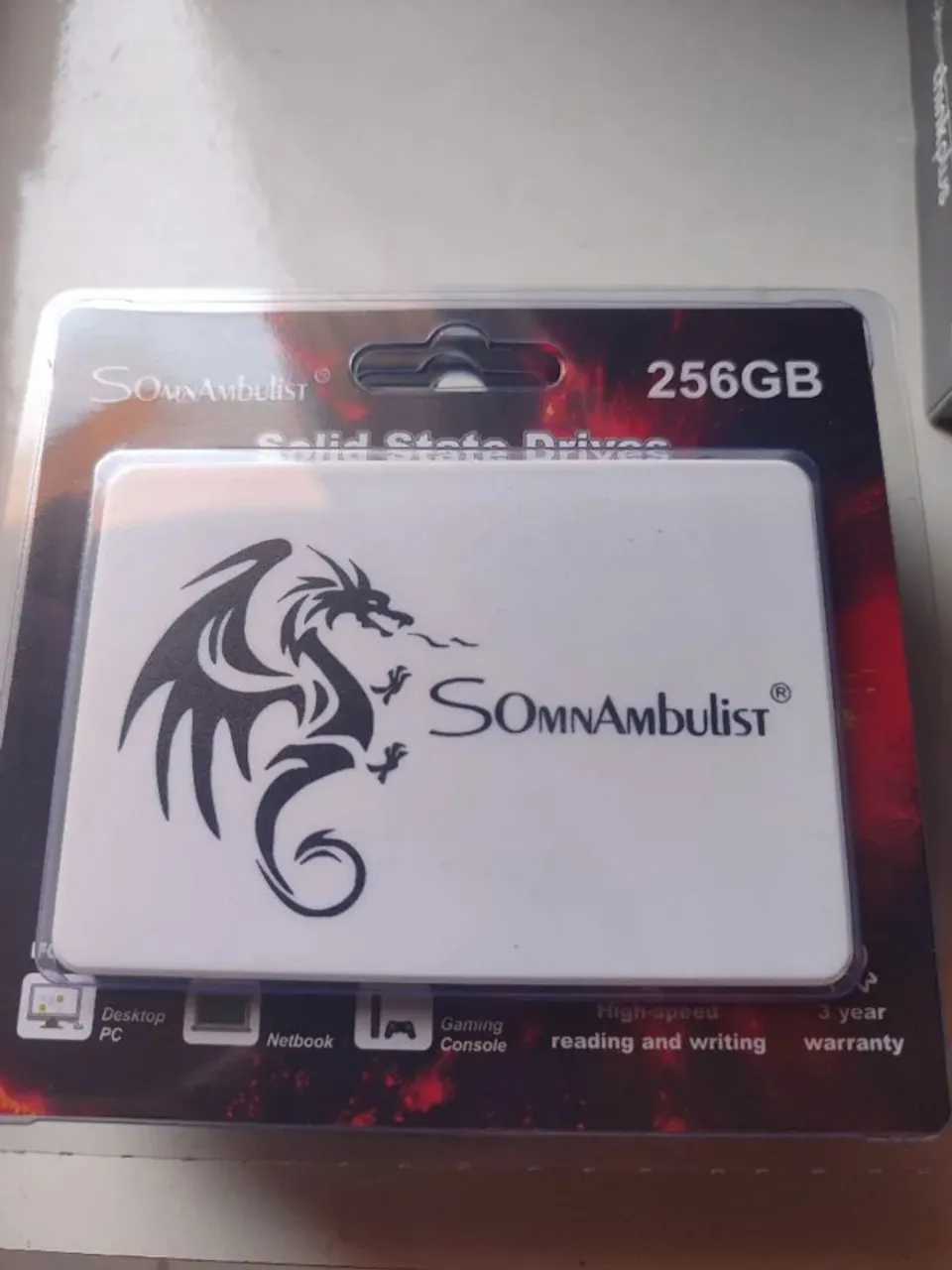 SSD 256GB para PC e Notebook - Novo e Lacrado