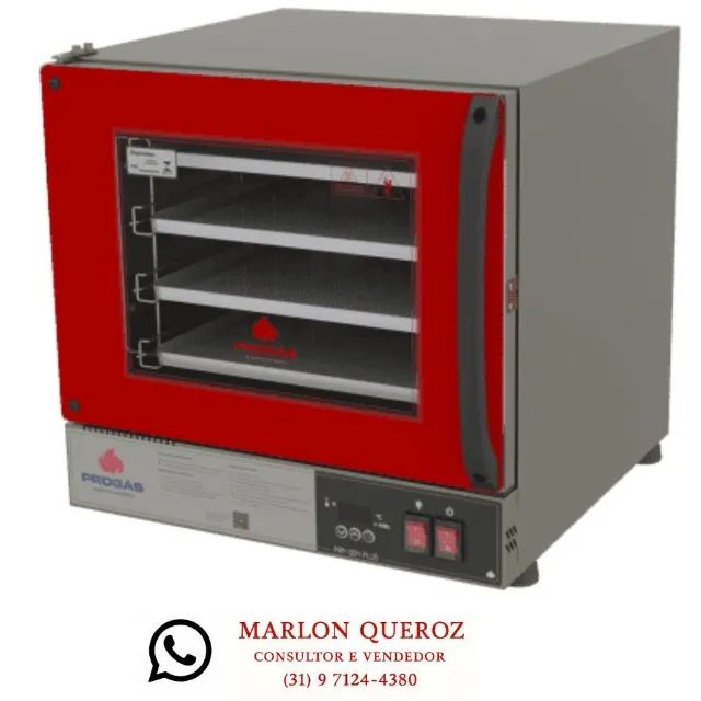  Forno Turbo Elétrico Fast Oven Digital Vermelho Progás 220V