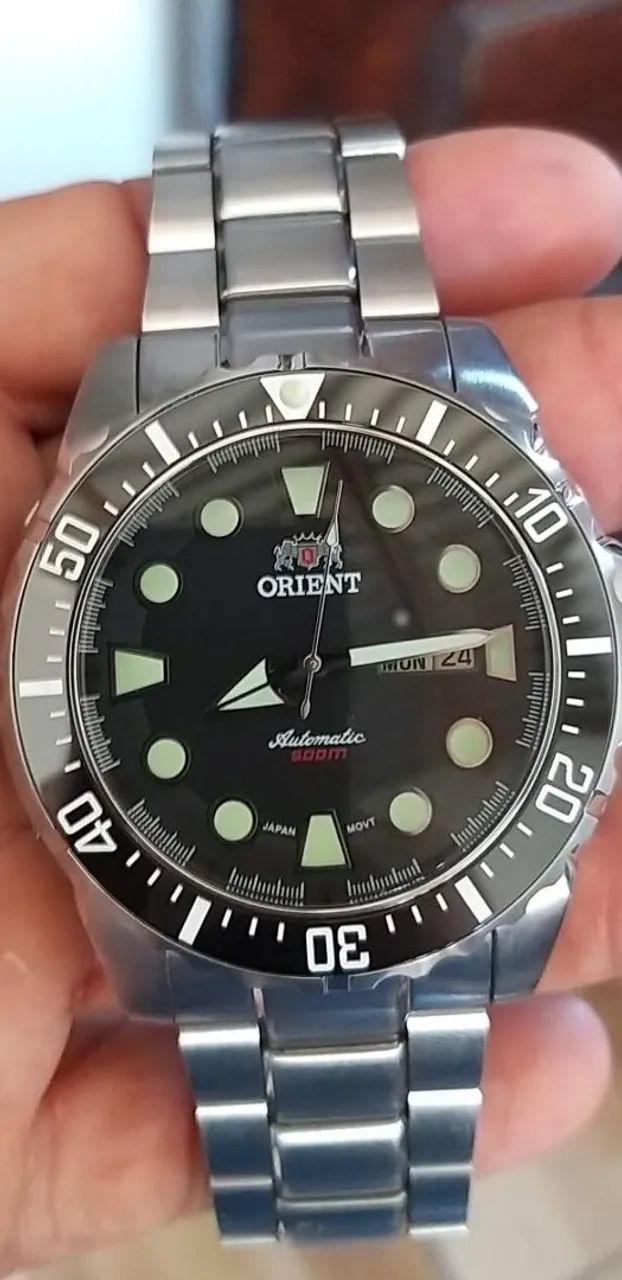 Orient Netuno Diver Preto Automático - 500 Metros  - Foto 2