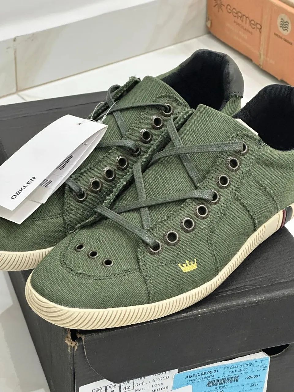 Osklen Riva Tenis Canvas Feminino Osklen Osklen Riva Osklen Verde