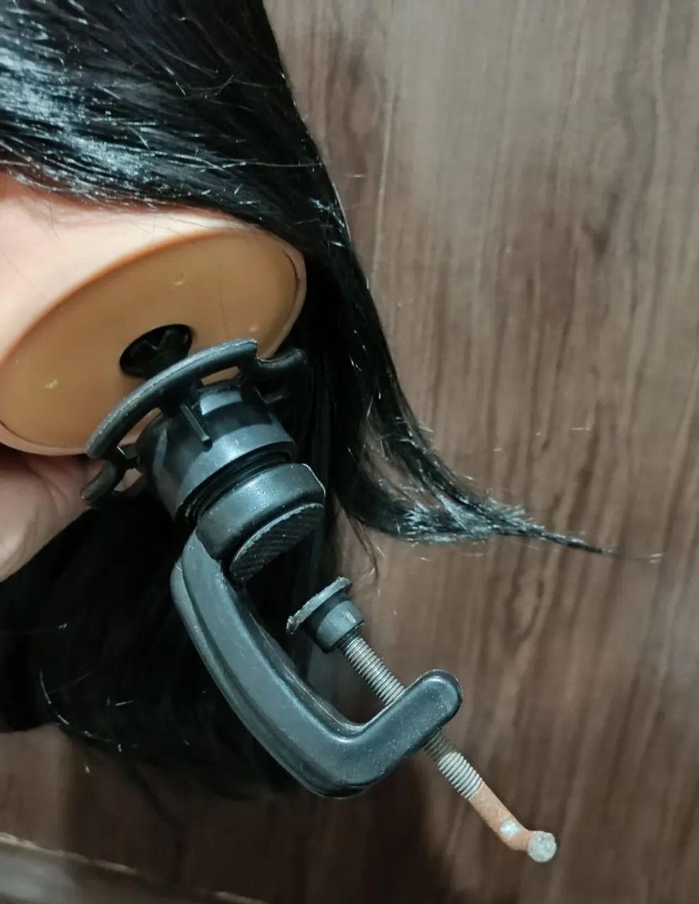 Manequim de cabelo feminino para treino - Foto 3