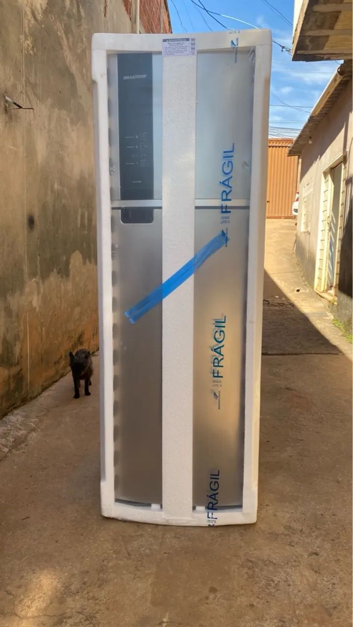 Geladeira Brastemp 400 litros inox frost free na caixa 