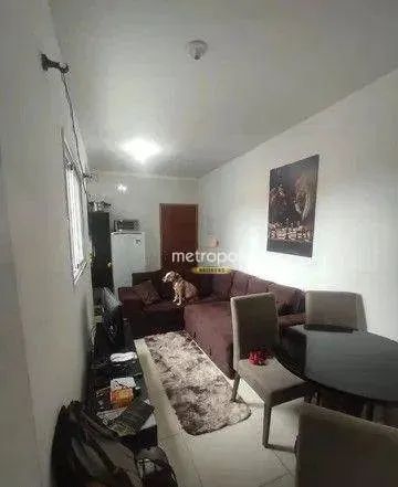 Cobertura com 2 dormitórios para alugar, 80 m² por R$ 2.500,02/mês - Vila Curuçá - Santo A - Foto 2