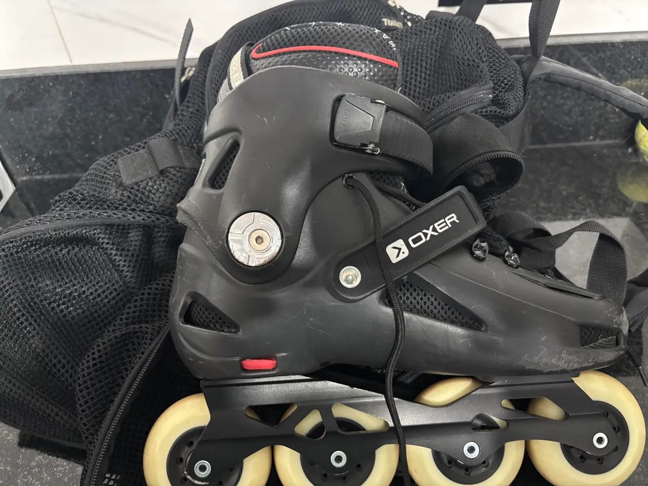 Título: Patins Destroyer Oxer Tamanho 37 + Mochila Traxart - Ótimo estado! - Foto 2