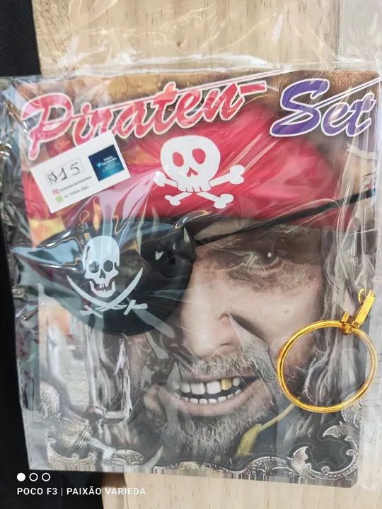 Kit Pirata  - Acessório Fantasia