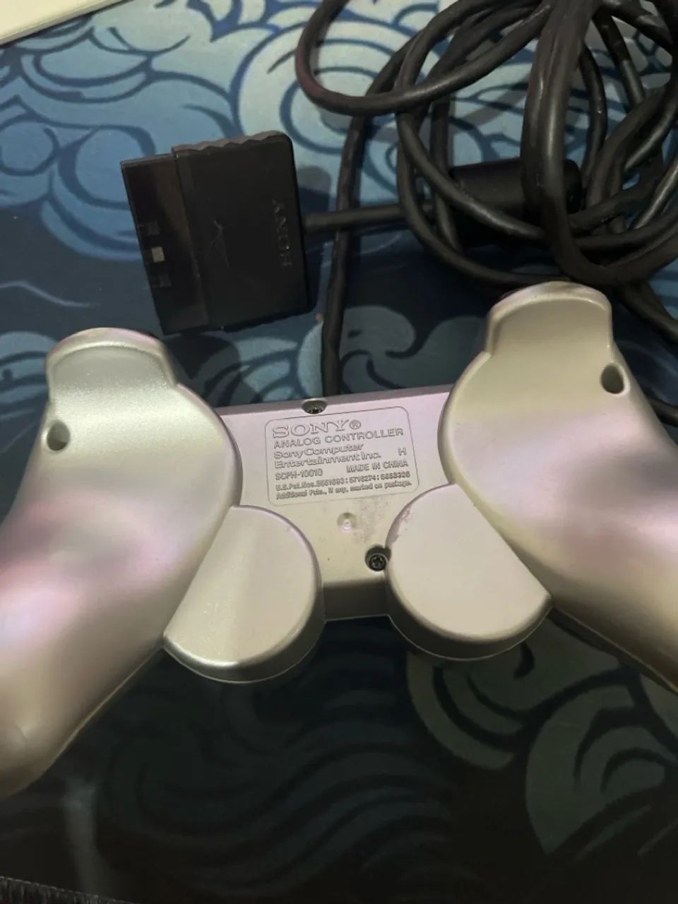 Controle Playstation 2 - Original Sony Prata e Preto - Foto 2