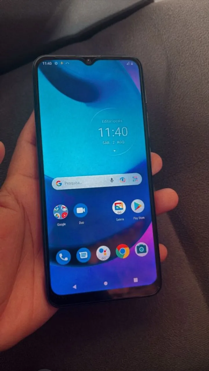 MOTO E20 LEITOR BIOMÉTRICO