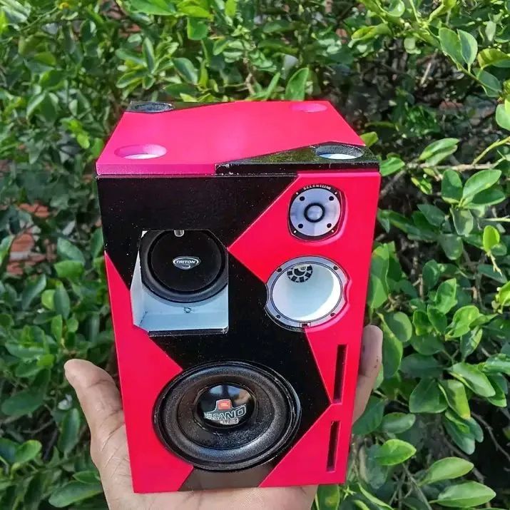 Mini caixa Bob com moldura 3d via Bluetooth 