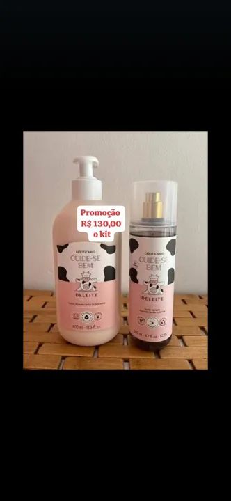 Kit Cuidese Bem -  Creme + Colônia