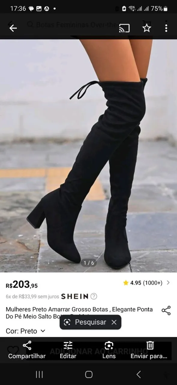 Bota Preta - SHEIN