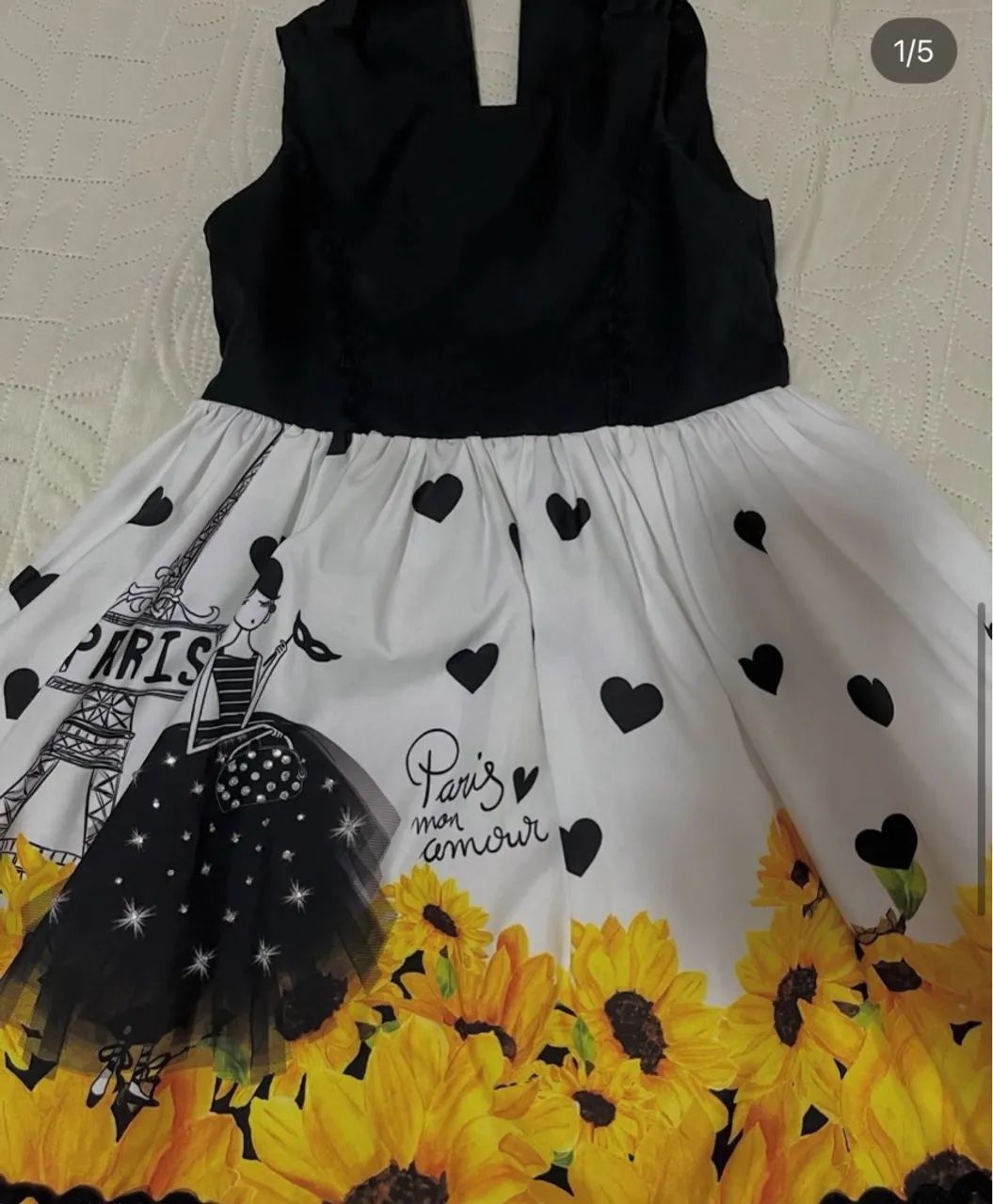 Vestido preto 2 anos Matinée 