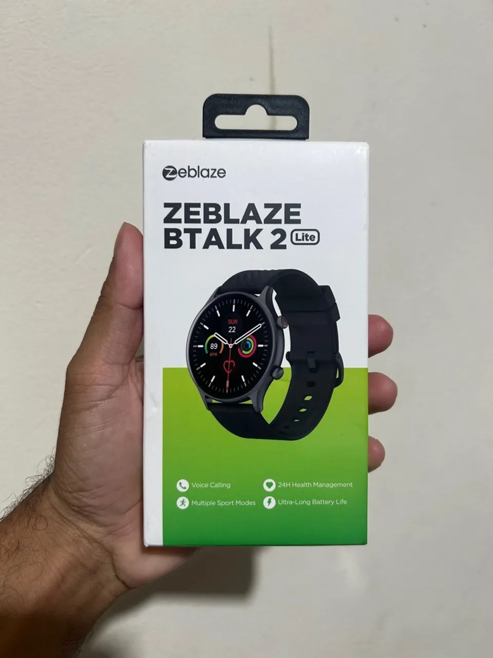 Smartwatch Zeblaze BTALK 2 Lite - Chamada, Saúde e Bateria Longa