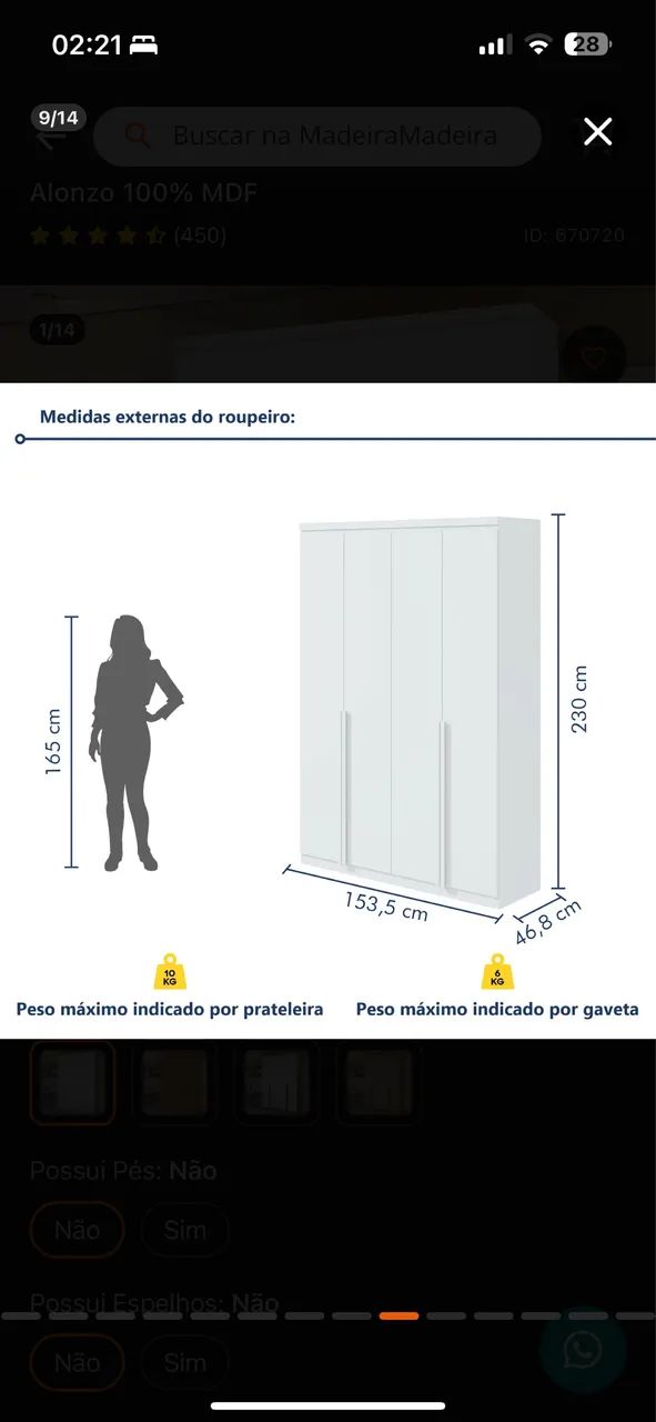 Guarda Roupas 64352823282178124