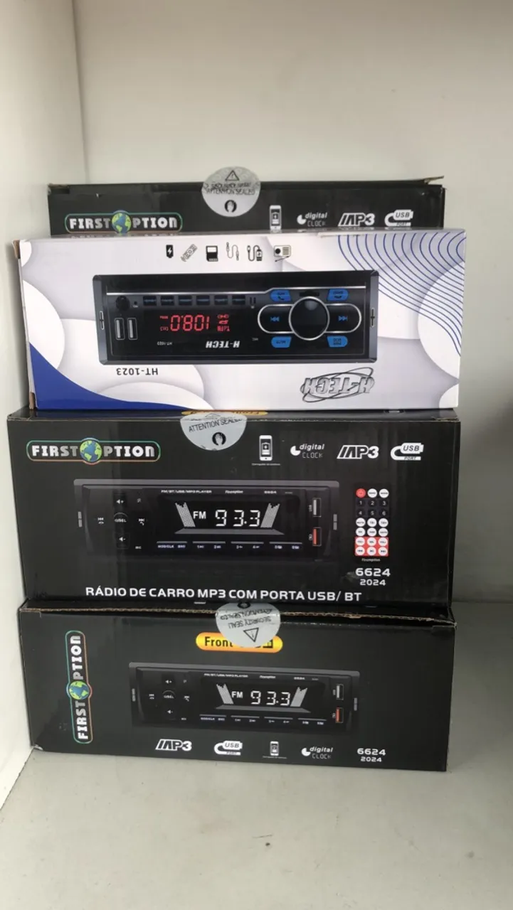 Som Automotivo MP3 com USB e Bluetooth - First Option