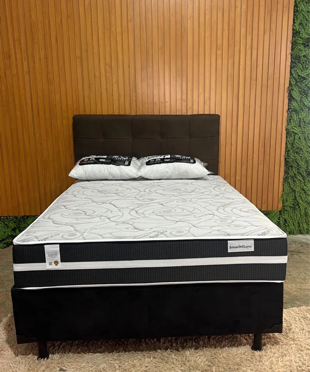 Cama Box Casal Base + Colchão Smart Milano 138x188 - Foto 2