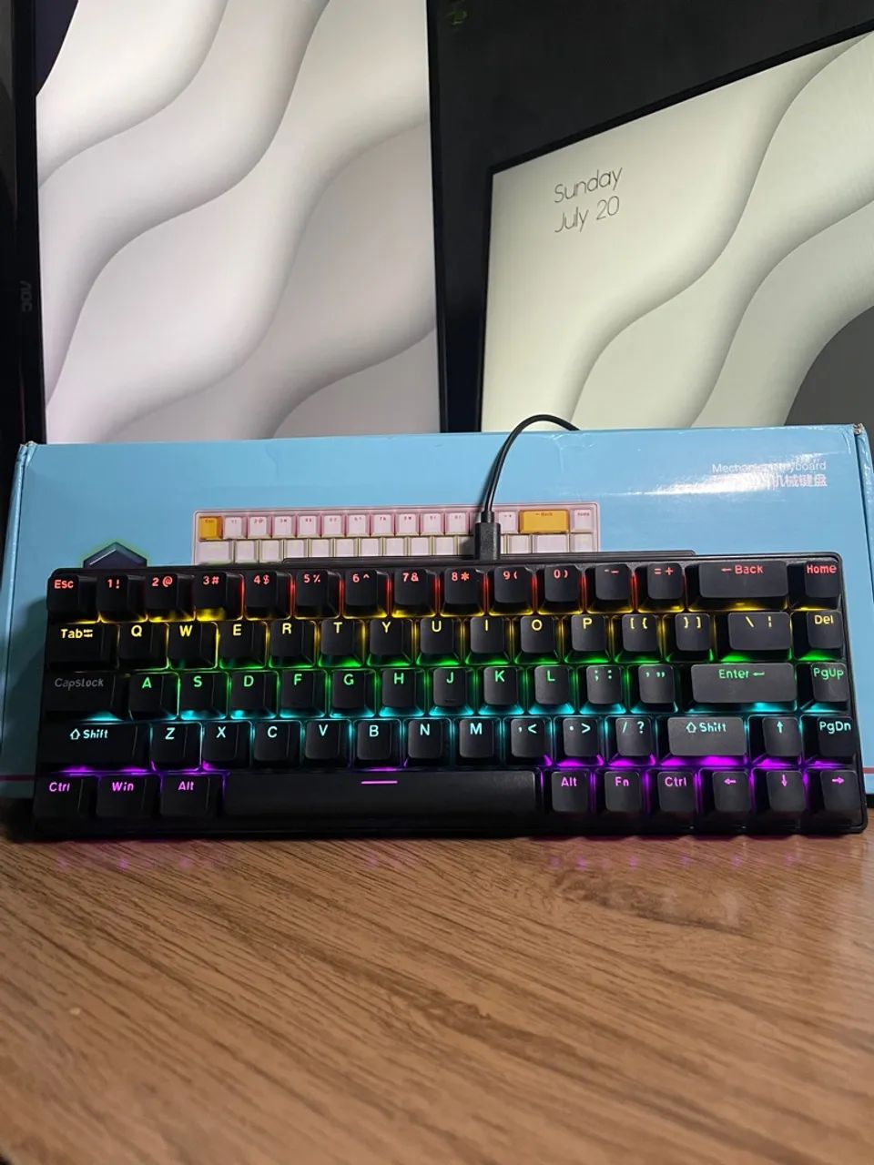 Teclado Mecânico SKYLION-K68 - Preto [Lacrado] - Foto 3