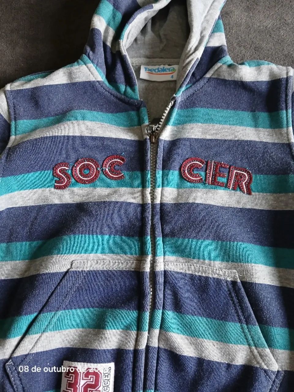 Blusão de moletom infantil Tam. 4 - Foto 4