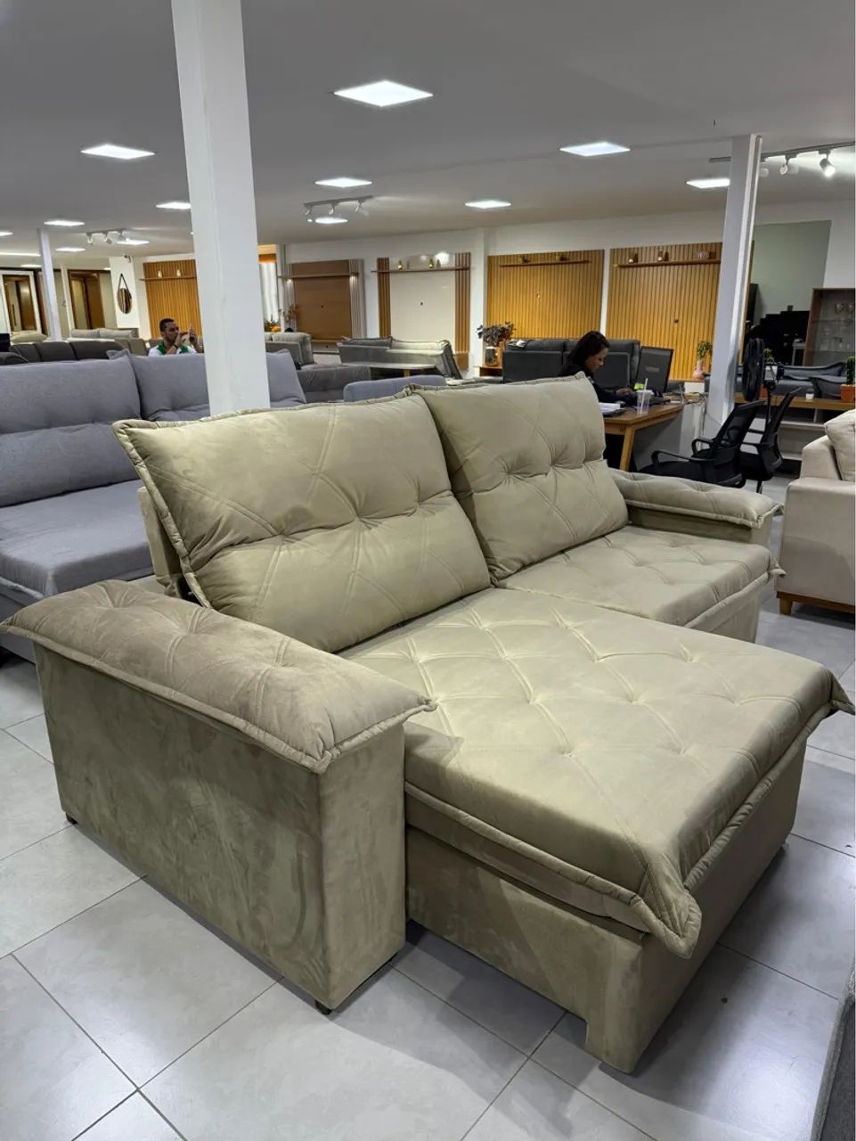 Sofá reciclável é retrátil leon 2.90  - Foto 2